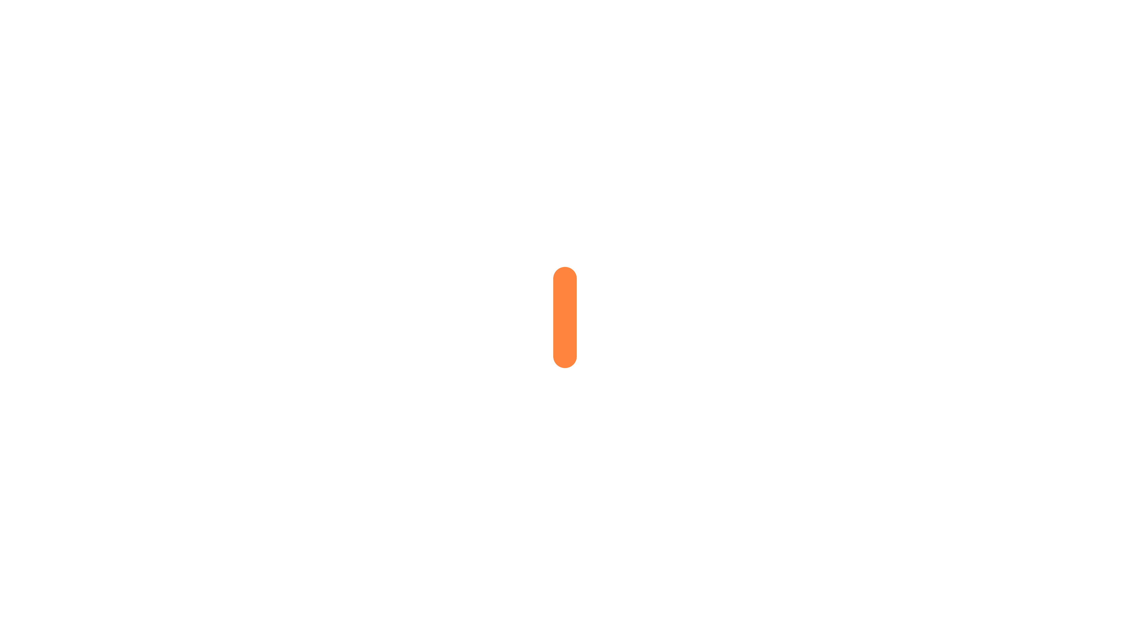 A bright orange cursor set on an orange gradient background